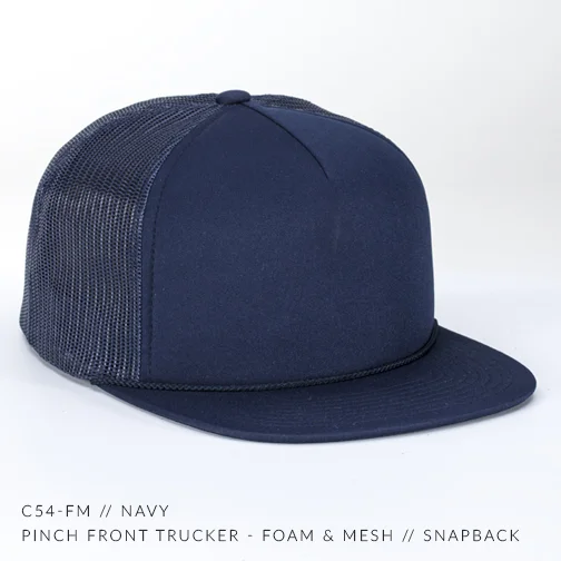 駒☆ c54-FM // Pinch Front Trucker - Foam & Mesh // Custom